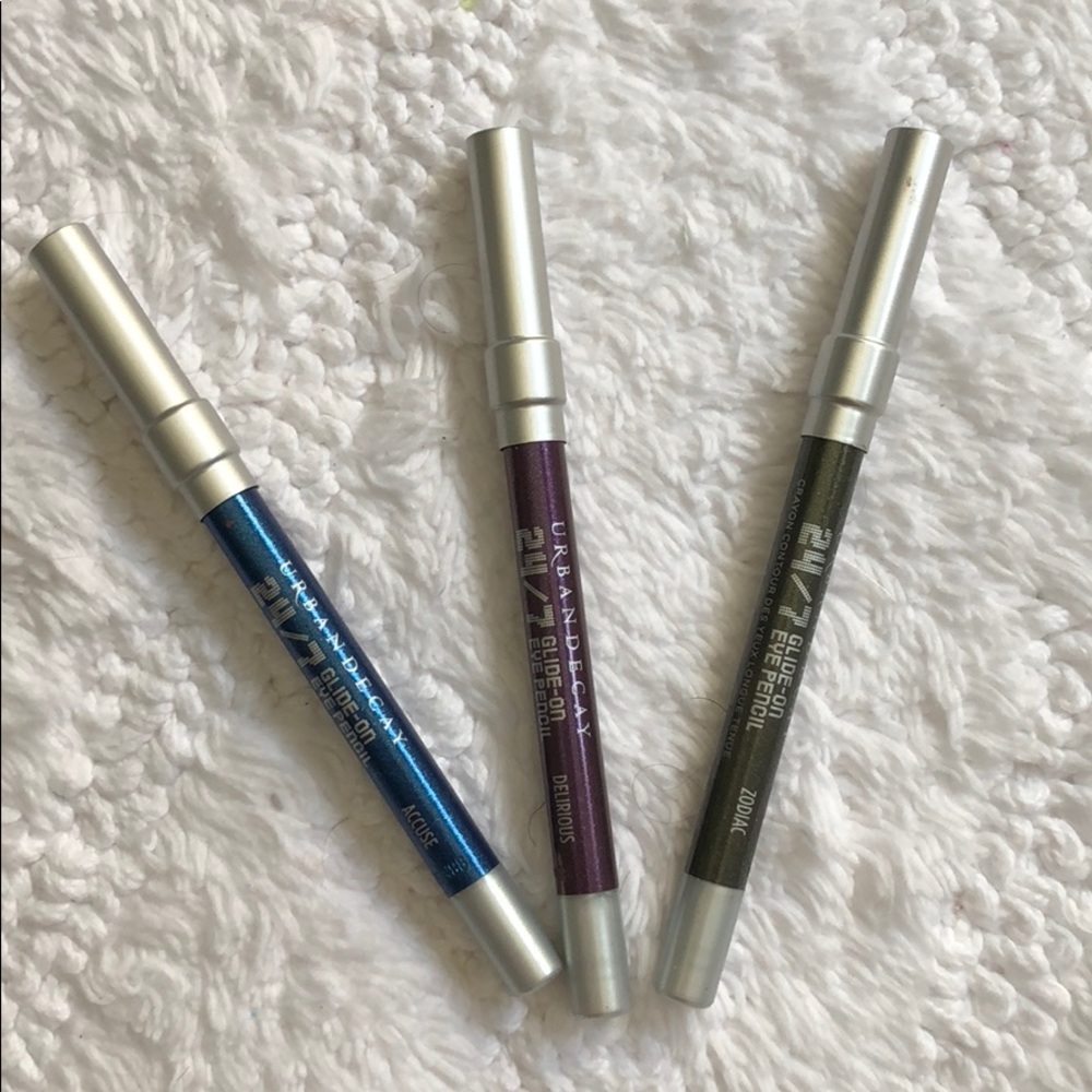 Urban decay eye pencil set of 3 24/7 NEW